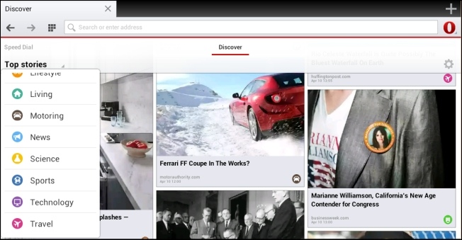 Opera Mobile Web Browser