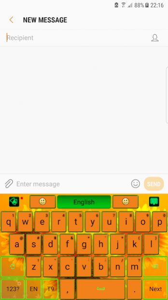 Sunflower Keyboard 🌻 1.0 Screenshot