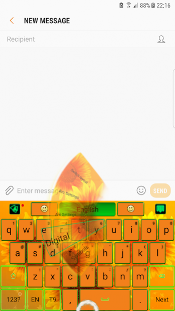 Sunflower Keyboard 🌻 1.0 Screenshot