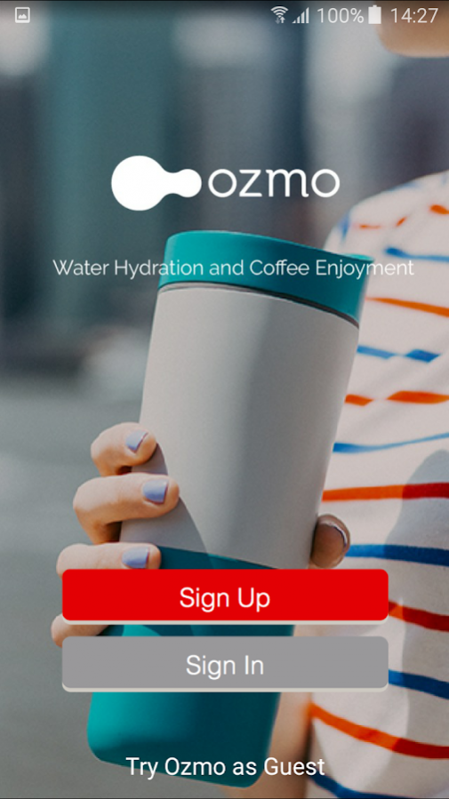 Ozmo water shop bottle