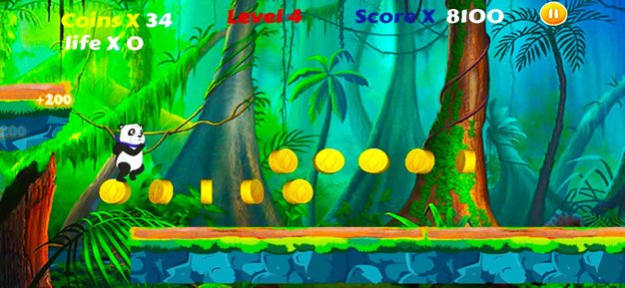 Panda Ninja Run in Jungle 1.3 Screenshot