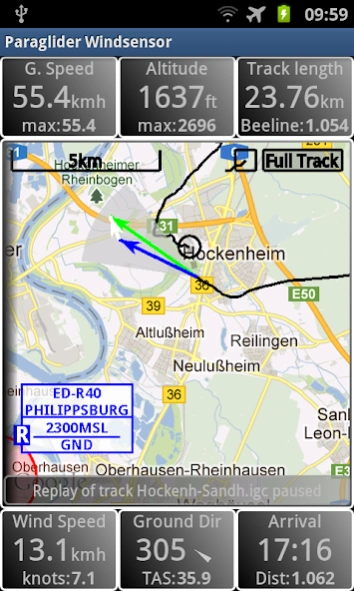 Paraglider Dashboard 2.4.2 Screenshot
