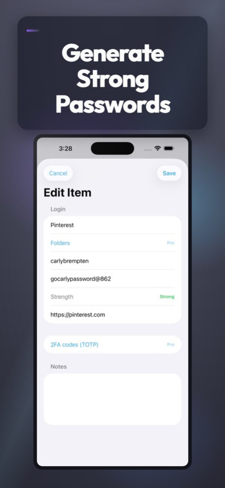 Private Password Locker App 1.1 Screenshot