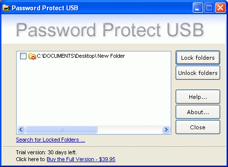 Password Protect USB 3.6.1 Free Download