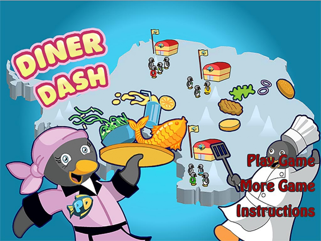 Penguin Diner Dash:Restaurant Story Free Download