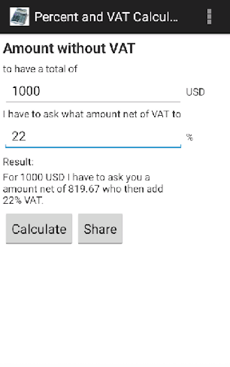 Without vat
