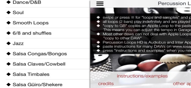 Percussion Loops HD 1.5 Screenshot