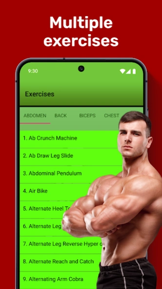 Bodybuilding & Gym Workout App Screenshot