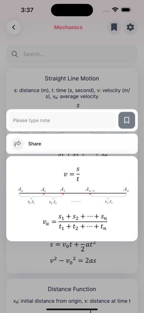 Physics Formulas Lite 5.2 Screenshot
