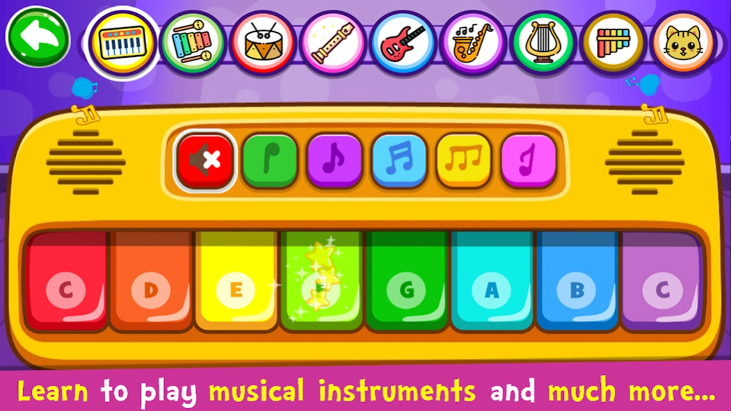 Review Screenshot - Piano for Kids – Learn to Play the Piano and other Musical Instruments