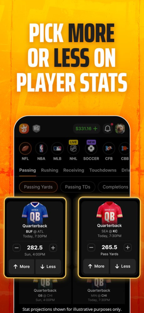 Pick6 DraftKings Sports Picks 4.4.0 Screenshot