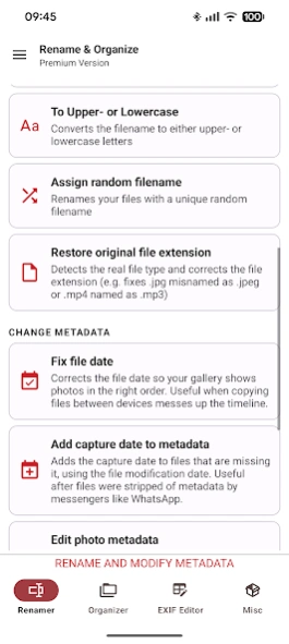 Batch Rename and Organize 8.30.2 Screenshot