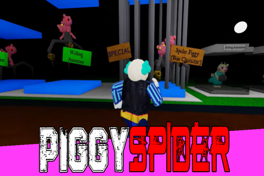 Piggy Spider Boss Robiox Jumpscare Mod Free Download - walking granny roblox