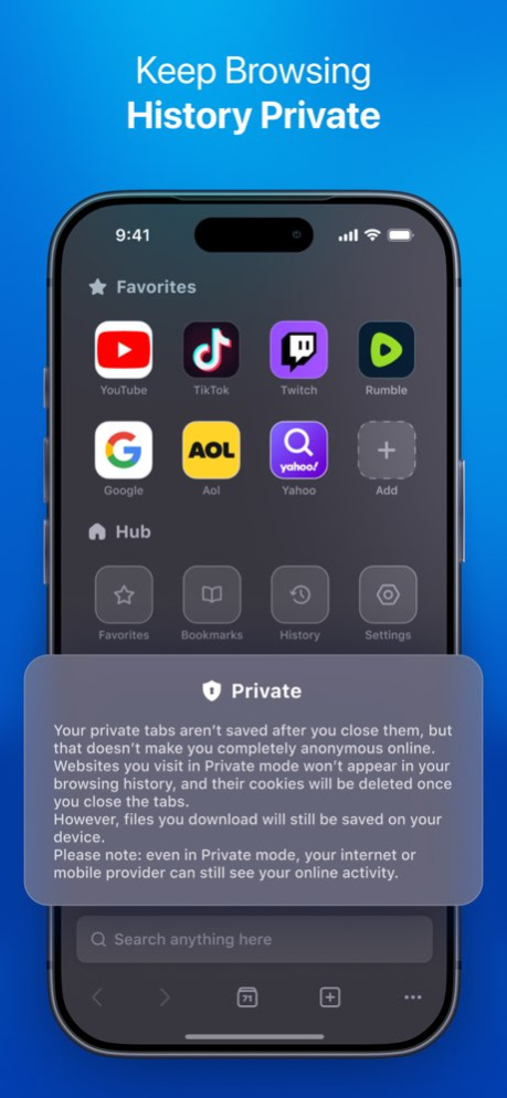 PiP Browser: Video Player 1.1 Screenshot