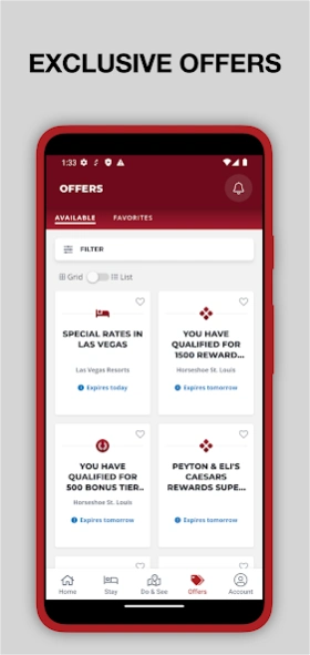 Caesars Rewards Resort Offers 9.10.6 Screenshot