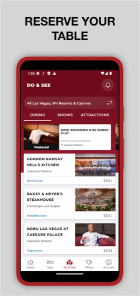 Caesars Rewards Resort Offers 9.10.6 Screenshot