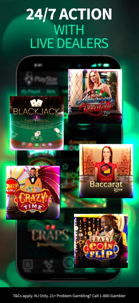 PlayStar: Real Money Casino NJ 1.0.45 Screenshot