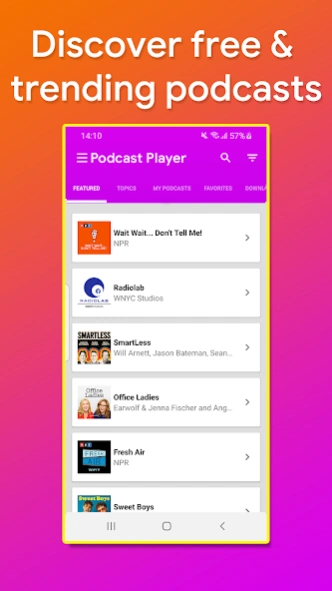 Podcast Player & Podcast App 1.8 Screenshot