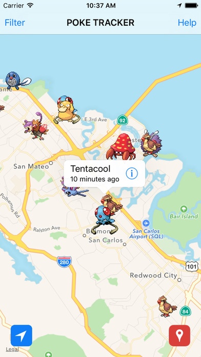 Poke Tracker Live Radar Map For Free Download
