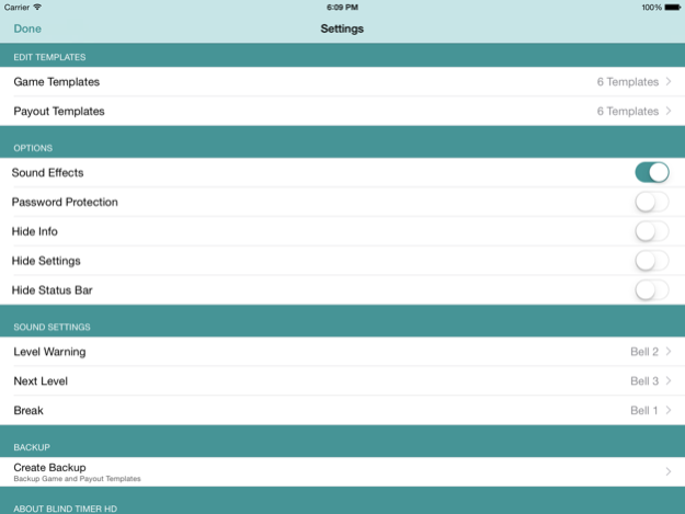 Poker Blind Timer HD 2.2 Screenshot