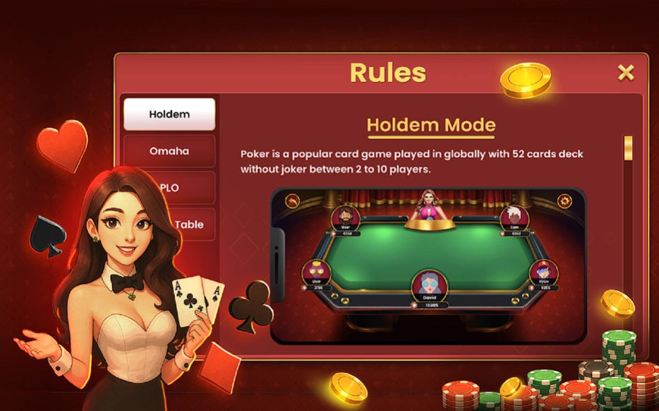 Poker Champ TexasHoldem Omaha Screenshot