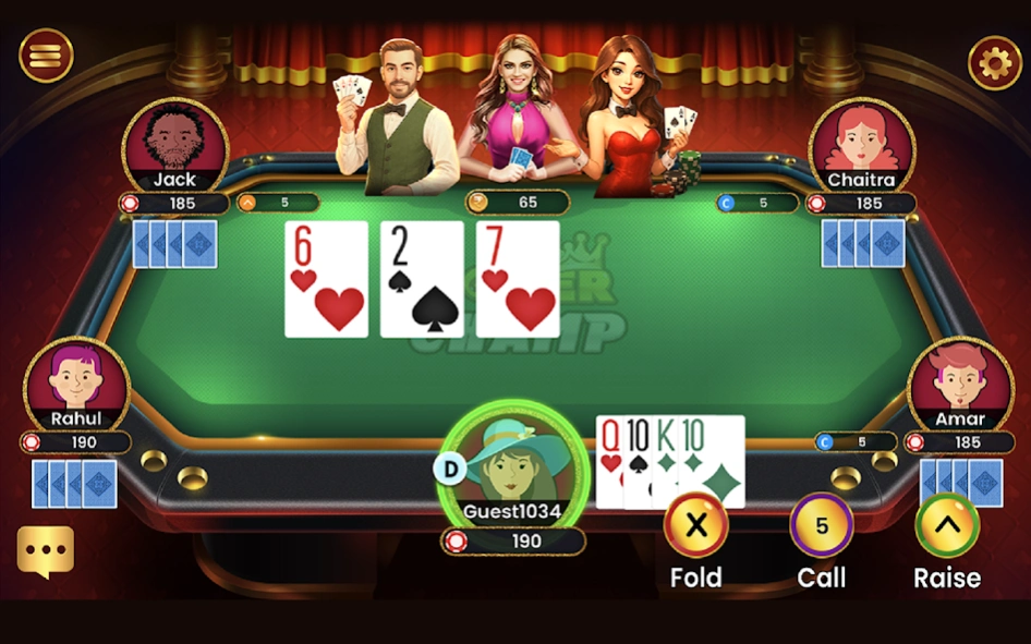 Poker Champ TexasHoldem Omaha Screenshot
