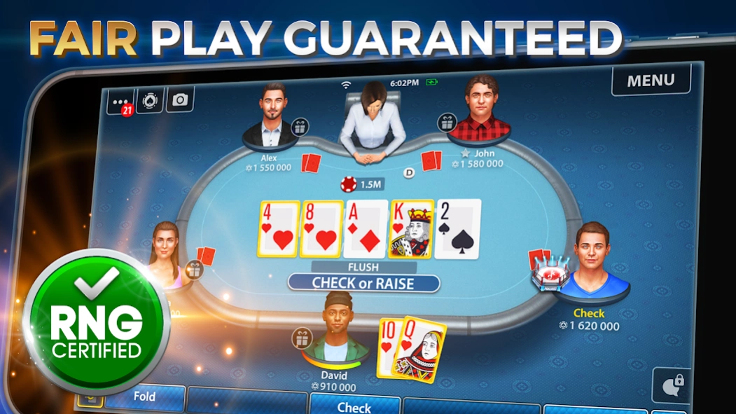 Review Screenshot - Play Texas Holdem Poker on Your Phone on the Go