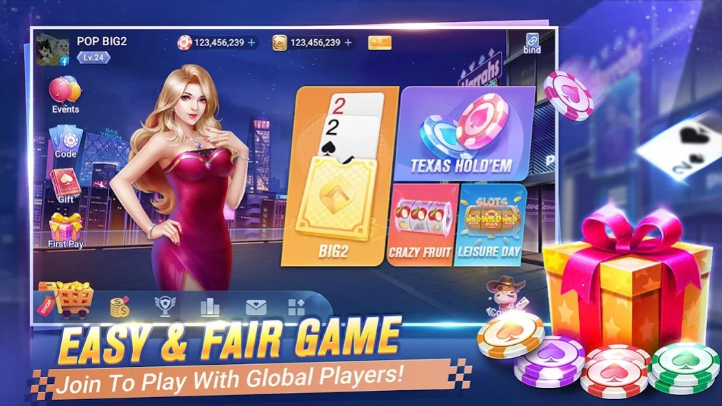 POP Big2 — Capsa Banting poker 1.3.5 Free Download