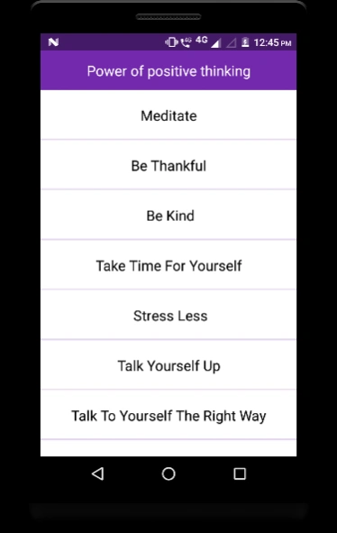 Power of positive thinking Screenshot