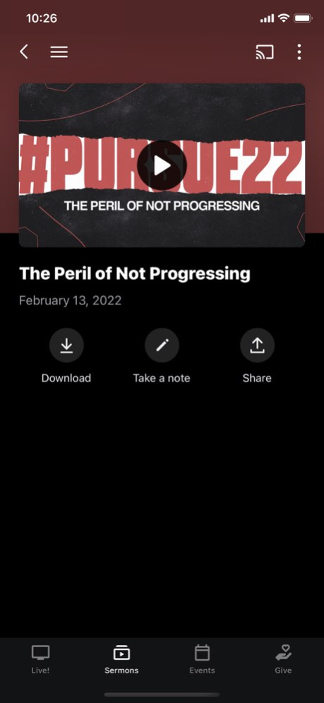 Promiseland Church 6.3.1 Screenshot