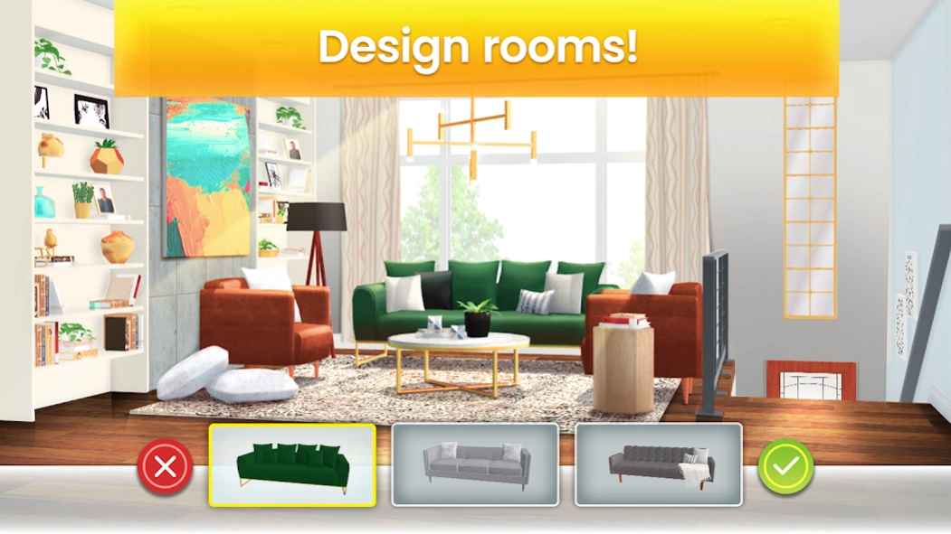 Review Screenshot - Home Design Game – Transform Fixer-Uppers into Beautiful Homes