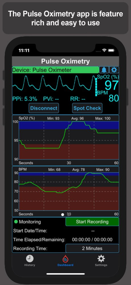Pulse Oximetry 1.19.1 Screenshot