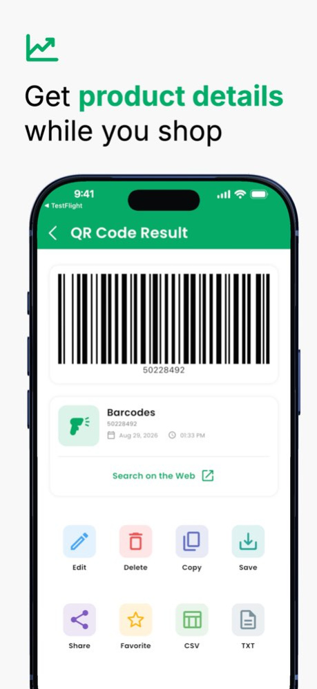 SnapQR : QR & BarCode Reader 1.1.121 Screenshot