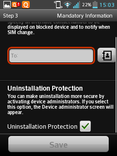 Review Screenshot - Your phone is secure!
