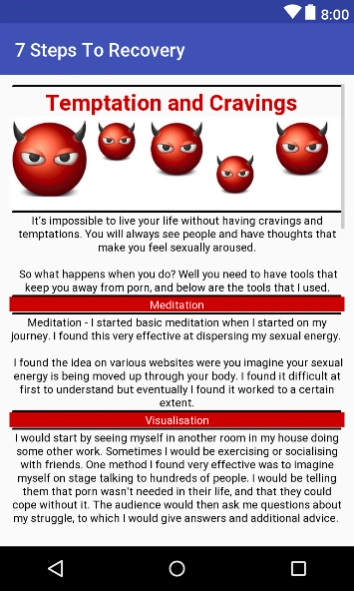 Quit sex Addiction in 7 steps Screenshot