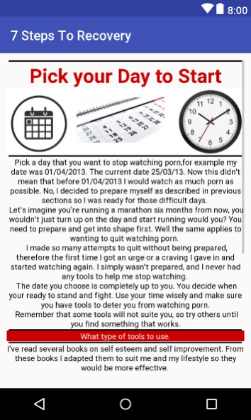 Quit sex Addiction in 7 steps Screenshot