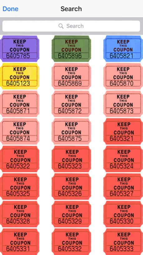 Raffle Tickets Screenshot