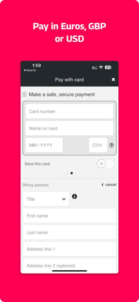Rail Europe - Train Tickets 5.2.0 Screenshot