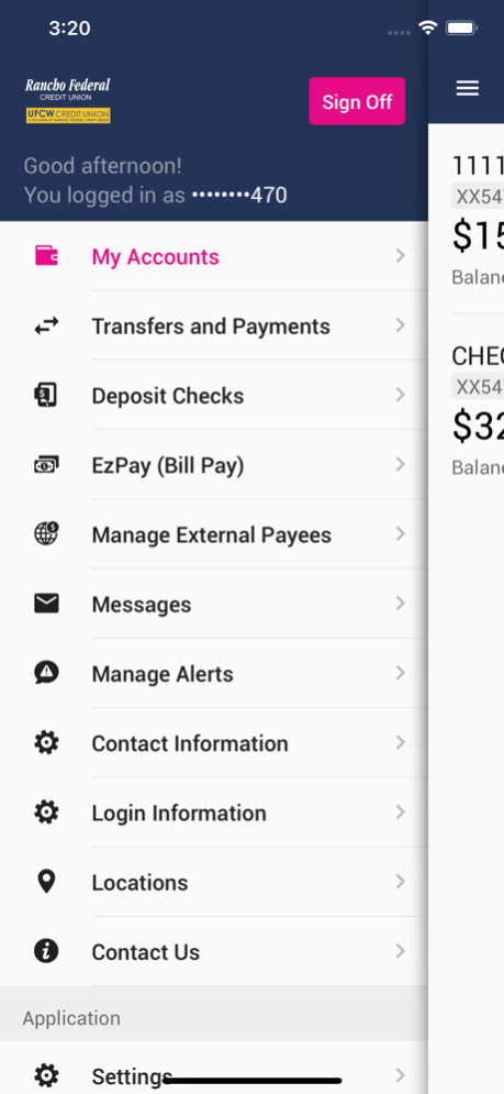 Rancho FCU Mobile Banking 4.41.126 Screenshot