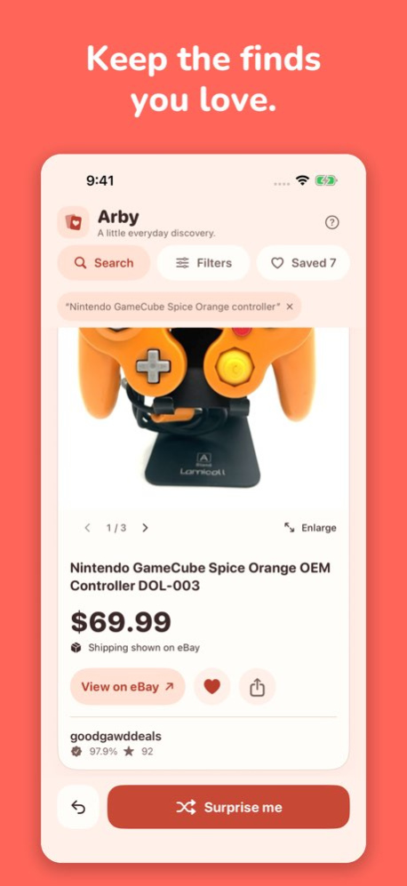 Arby: Random Product Generator 1.2 Screenshot