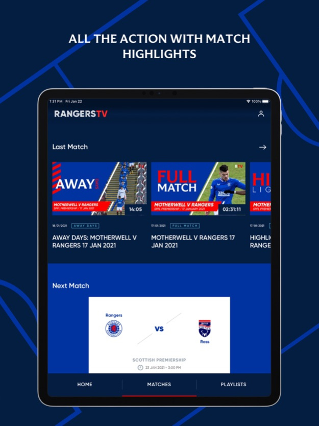Rangers tv app deals