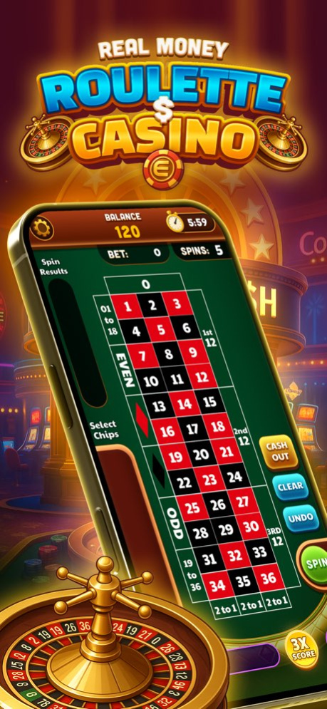 Real Money Roulette & Slots 2.0 Screenshot
