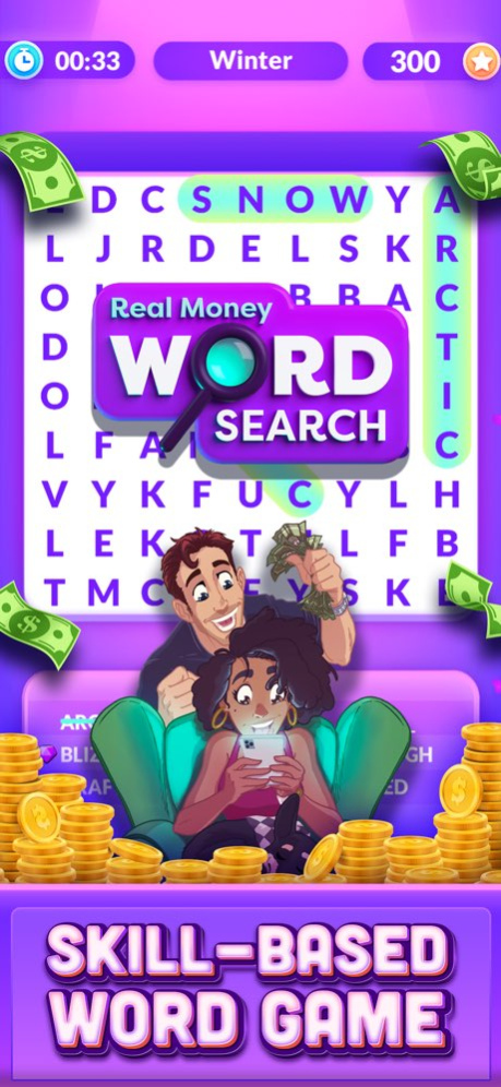 Real Money Word Search 8.0 Screenshot