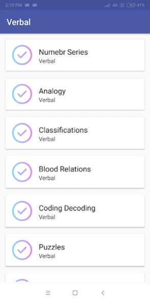 Reasoning for Competitive Exam 1.4a Screenshot
