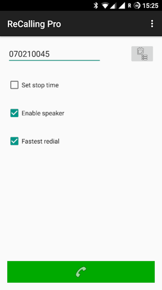 ReCalling 2 (Fast auto redial) 2.5 Screenshot