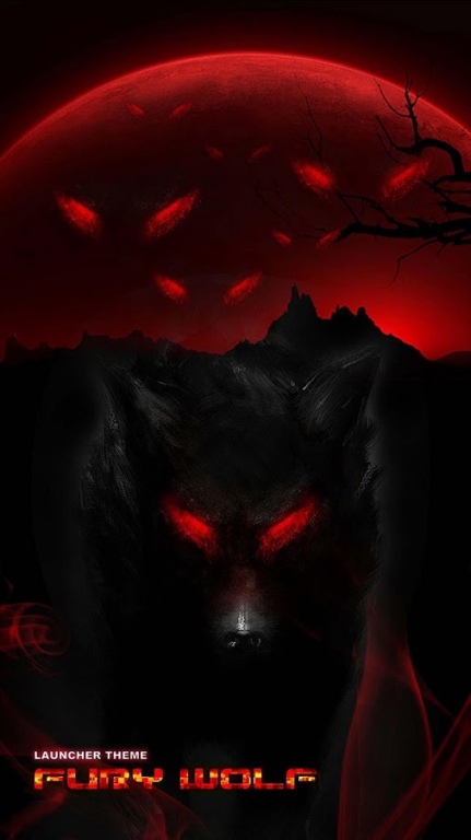 anime red wolf wallpaper