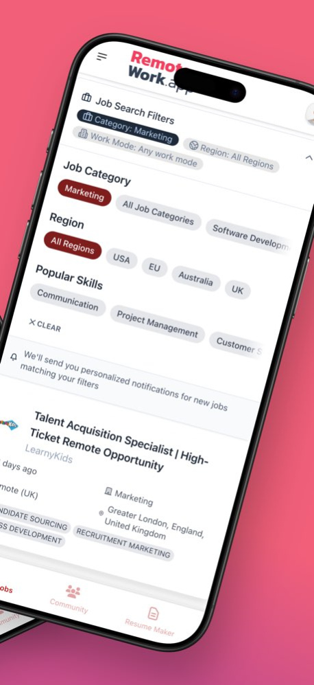 Remote-Work.app - remote jobs 1.20.1 Screenshot