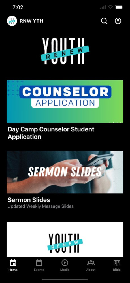 Renew Youth Student Ministry 6.23.8 Screenshot