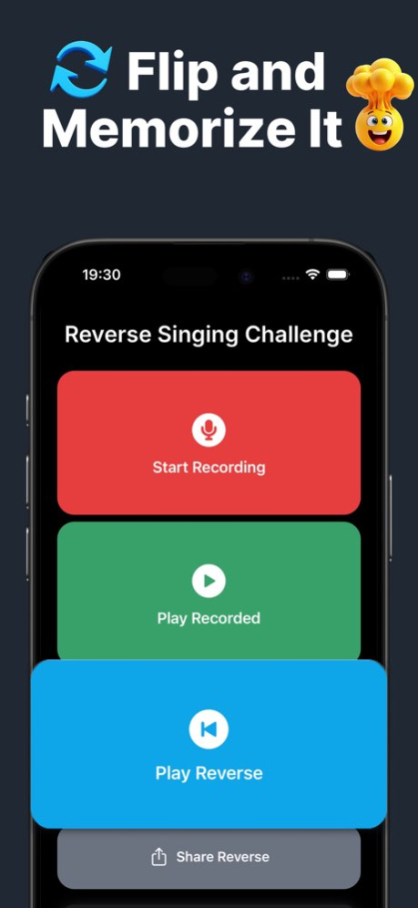 Reverse Audio: SingBack 1.8.5 Screenshot