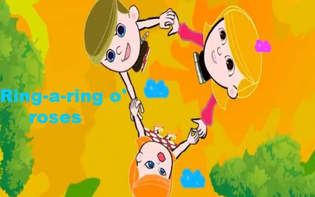 Ringa Ringa Roses Ring around the Roise.| Nursery rhymes | My kid's club -  YouTube